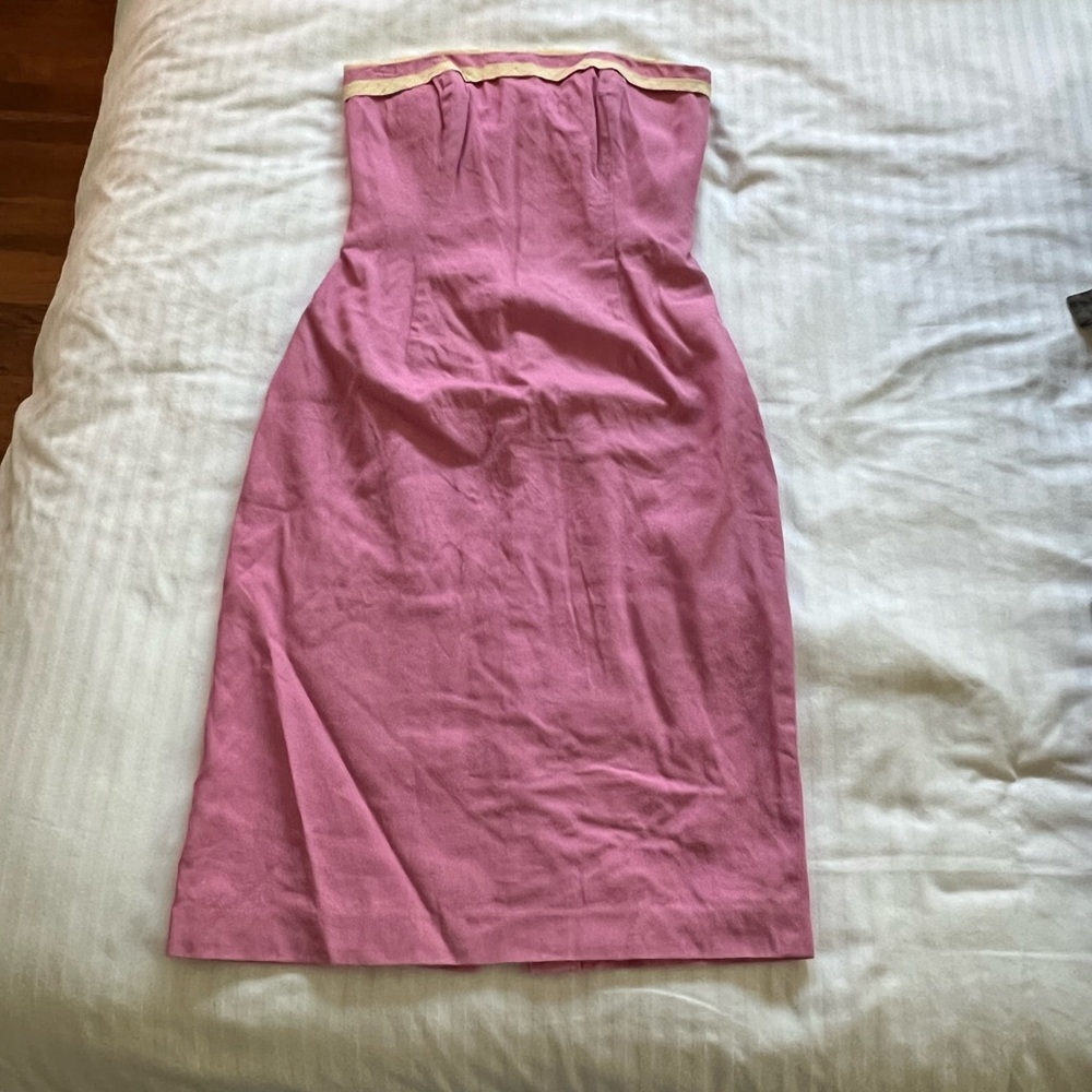 Kathlin Argiro pink strapless dress.  Size 4
